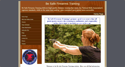 Desktop Screenshot of besafefirearmstraining.com